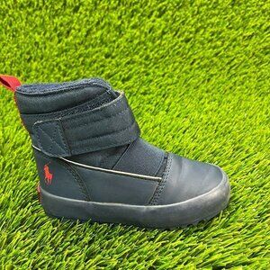 Polo Ralph Lauren Gabriel III Baby Size 7C Blue Casual Fleece Lining Shoes Boots